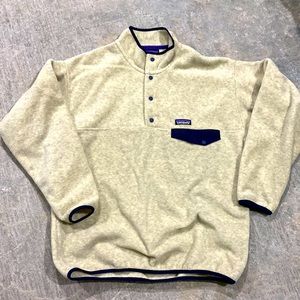Mens Large, Patagonia Synchilla, 1/2 snap fleece jacket